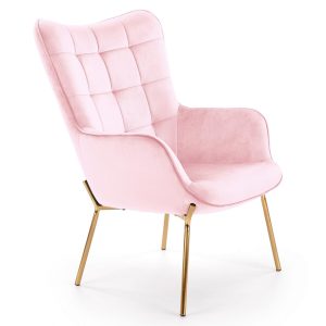 Halmar - Castel II fotel pink velvet